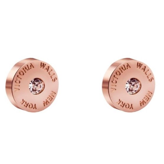 Victoria Walls Rózsaszín aranyozott fülbevaló VE1046R